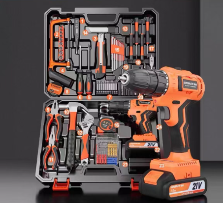 ຊຸດກ່ອງເຄື່ອງມື ອະເນກປະສົງ ອຸປະກອນຮາດແວ ແລະ ຊ່າງໄຟ ສໍາລັບການສ້ອມແປງ ແບບຄົບຊຸດ