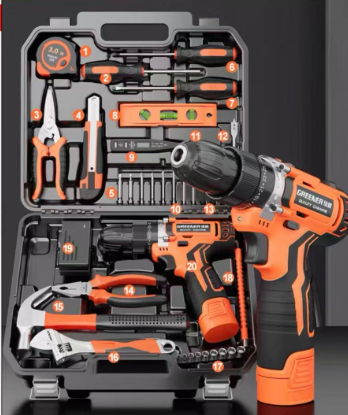 ຊຸດກ່ອງເຄື່ອງມື ອະເນກປະສົງ ອຸປະກອນຮາດແວ ແລະ ຊ່າງໄຟ ສໍາລັບການສ້ອມແປງ ແບບຄົບຊຸດ